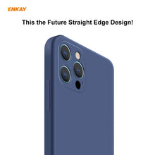 Load image into Gallery viewer, For iPhone 12 Pro Hat-Prince ENKAY ENK-PC0692 Liquid Silicone Straight Edge Shockproof Case + 0.26mm 9H 2.5D Full Glue Tempered Glass Film, For iPhone 12 Pro
