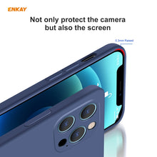 Load image into Gallery viewer, For iPhone 12 Pro Hat-Prince ENKAY ENK-PC0692 Liquid Silicone Straight Edge Shockproof Case + 0.26mm 9H 2.5D Full Glue Tempered Glass Film, For iPhone 12 Pro