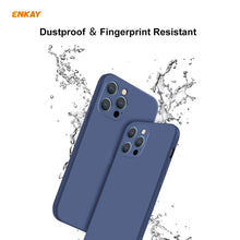 Load image into Gallery viewer, For iPhone 12 Pro Hat-Prince ENKAY ENK-PC0692 Liquid Silicone Straight Edge Shockproof Case + 0.26mm 9H 2.5D Full Glue Tempered Glass Film, For iPhone 12 Pro