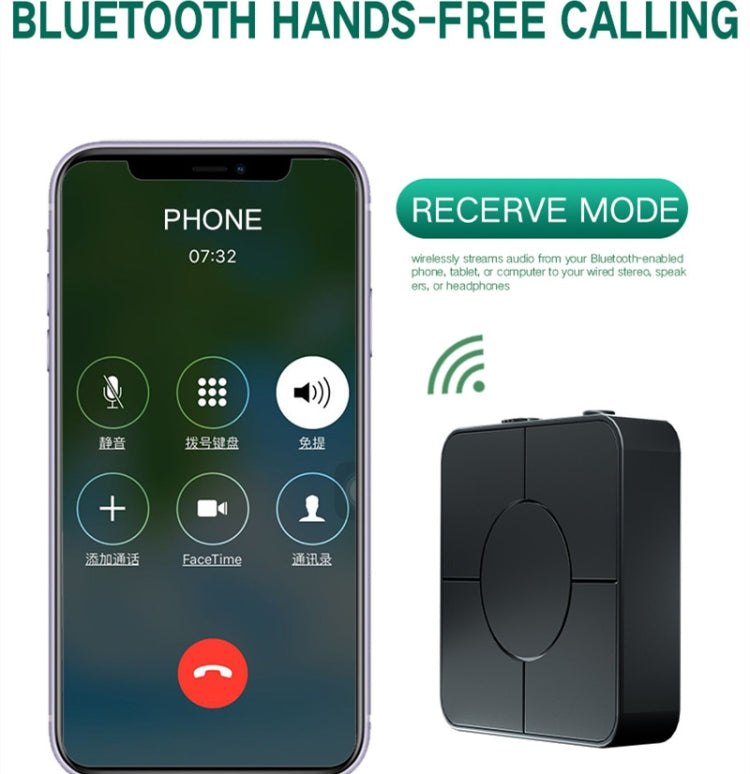 KN326 Bluetooth Audio receiver transmitter 5.0 two-in-one Bluetooth adapter for hands-free calls