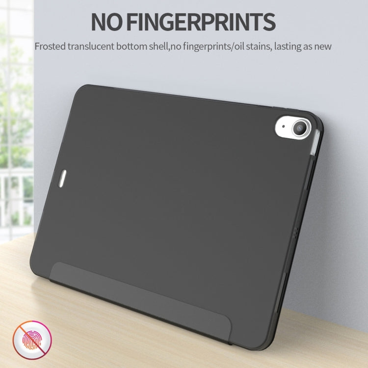 For iPad Air 2024 / Air 2022 10.9 Multi-folding Matte Surface Leather Smart Tablet Case