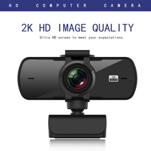 Load image into Gallery viewer, C5 4 Million Pixel Auto Focus 2K Full HD Webcam 360 Rotation USB Driver-free Live Broadcast WebCamera with Mic, C5