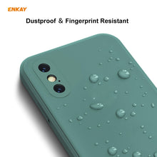 Load image into Gallery viewer, ENKAY ENK-PC072 Hat-Prince Liquid Silicone Straight Edge Shockproof Protective Case For iPhone XS Max, For iPhone XS Max