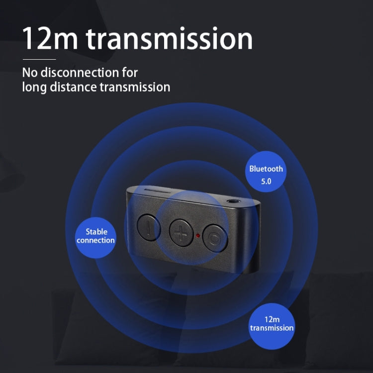 BR03 Card Car Bluetooth 5.0 Receiver Speaker Music Wireless Audio Receiver Bluetooth Hands-free Call
