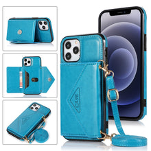 Load image into Gallery viewer, Multi-functional Cross-body Card Bag TPU+PU Back Cover Case with Holder &amp; Card Slot &amp; Wallet, For iPhone 12 Pro Max, For iPhone 12 / 12 Pro, For iPhone 12 mini