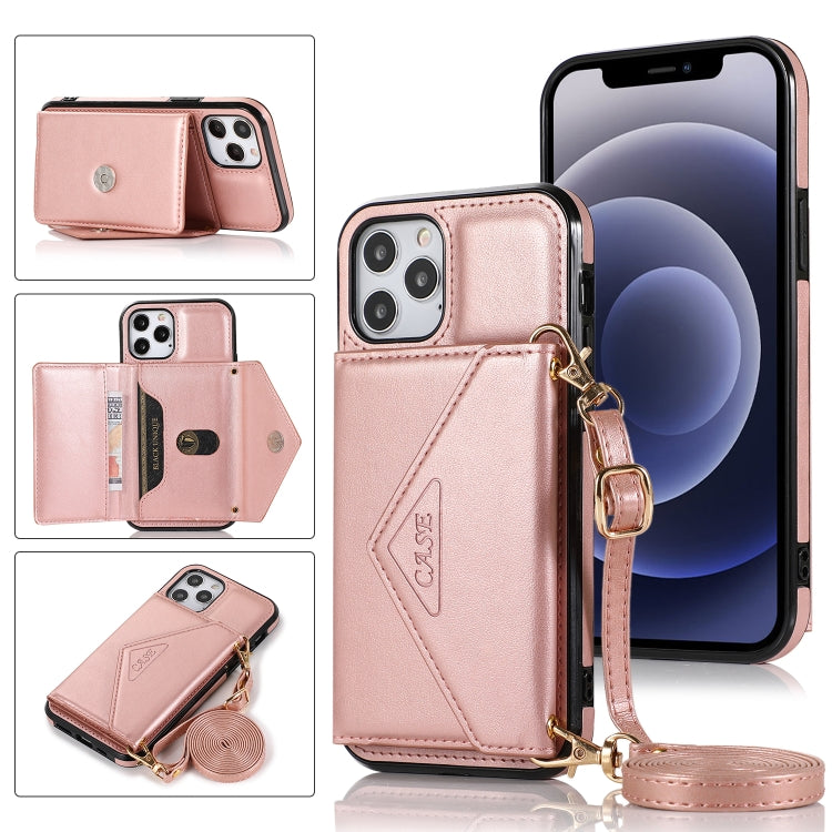 Multi-functional Cross-body Card Bag TPU+PU Back Cover Case with Holder & Card Slot & Wallet, For iPhone 12 Pro Max, For iPhone 12 / 12 Pro, For iPhone 12 mini