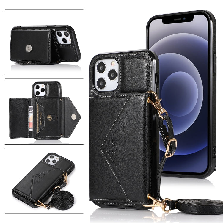 Multi-functional Cross-body Card Bag TPU+PU Back Cover Case with Holder & Card Slot & Wallet, For iPhone 12 Pro Max, For iPhone 12 / 12 Pro, For iPhone 12 mini