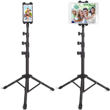 Load image into Gallery viewer, Floor Tablet Tripod Stand Adjustable For 4.7-12.9 inch iPad Carrying Holder