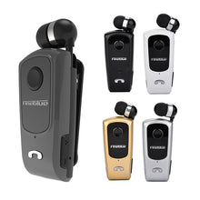 Load image into Gallery viewer, F920 CSR4.1 Retractable Cable Caller Vibration Reminder Anti-theft Bluetooth Headset, Black, White, Gold, Silver, Gray