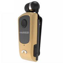 Load image into Gallery viewer, F920 CSR4.1 Retractable Cable Caller Vibration Reminder Anti-theft Bluetooth Headset, Black, White, Gold, Silver, Gray