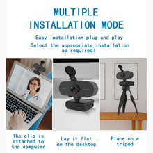 Load image into Gallery viewer, B1 4 Million Pixels 2K Resolution HD 1080P 360 Degrees Rotation Webcam with Mic &amp; Tripod