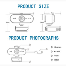 Load image into Gallery viewer, B1 4 Million Pixels 2K Resolution HD 1080P 360 Degrees Rotation Webcam with Mic &amp; Tripod