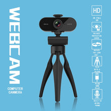 Load image into Gallery viewer, B1 4 Million Pixels 2K Resolution HD 1080P 360 Degrees Rotation Webcam with Mic &amp; Tripod