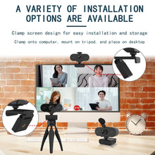 Load image into Gallery viewer, B1 4 Million Pixels 2K Resolution HD 1080P 360 Degrees Rotation Webcam with Mic &amp; Tripod