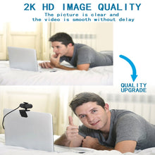 Load image into Gallery viewer, B1 4 Million Pixels 2K Resolution HD 1080P 360 Degrees Rotation Webcam with Mic &amp; Tripod