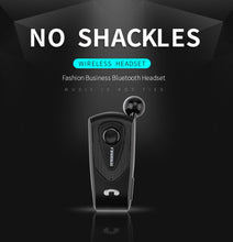 Load image into Gallery viewer, F930 CSR4.1 Retractable Cable Caller Vibration Reminder Anti-theft Bluetooth Headset, Silver