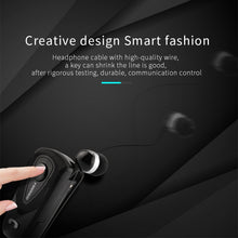 Load image into Gallery viewer, F930 CSR4.1 Retractable Cable Caller Vibration Reminder Anti-theft Bluetooth Headset, Silver