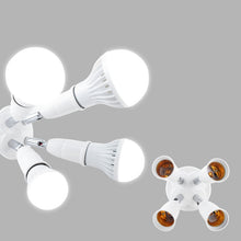 Load image into Gallery viewer, E27 to E27 Splitter Adjustable LED Light Bulb Holder Adapter Converter Socket Light Bulb Holder, 1 In 1, 2 In 1, 3 In 1, 4 In 1, 5 In 1
