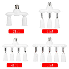 Load image into Gallery viewer, 1 to 2/3/4/5 E27 to E27 Socket Distributor Adjustable Converter E27 LED Bulb Holder, 2 in 1, 3 in 1, 4 in 1, 5 in 1