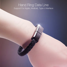 Load image into Gallery viewer, XJ-28 2.4A USB to 8 Pin Creative Bracelet Data Cable, Cable Length: 22.5cm