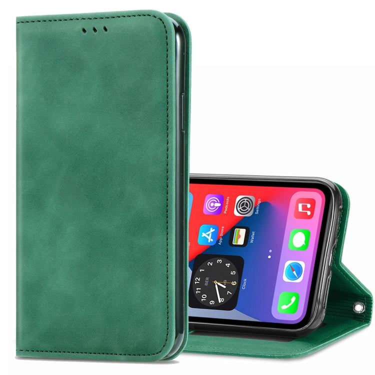 Retro Skin Feel Business Magnetic Horizontal Flip Leather Case with Holder & Card Slots & Wallet & Photo Frame, For iPhone 12 Pro Max, For iPhone 12 / 12 Pro, For iPhone 12 mini