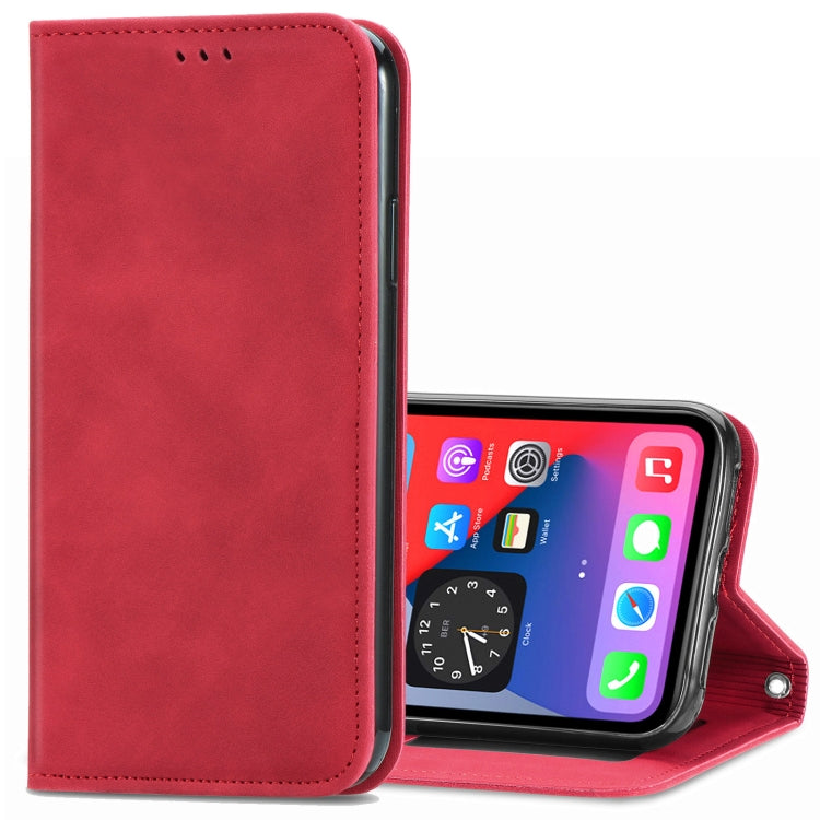 Retro Skin Feel Business Magnetic Horizontal Flip Leather Case with Holder & Card Slots & Wallet & Photo Frame, For iPhone 12 Pro Max, For iPhone 12 / 12 Pro, For iPhone 12 mini