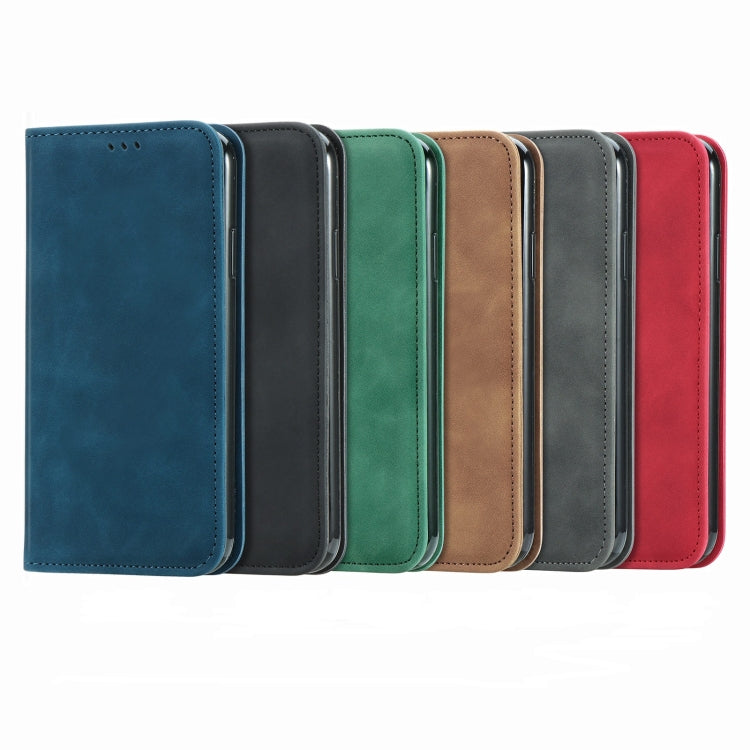 Retro Skin Feel Business Magnetic Horizontal Flip Leather Case with Holder & Card Slots & Wallet & Photo Frame, For iPhone 12 Pro Max, For iPhone 12 / 12 Pro, For iPhone 12 mini