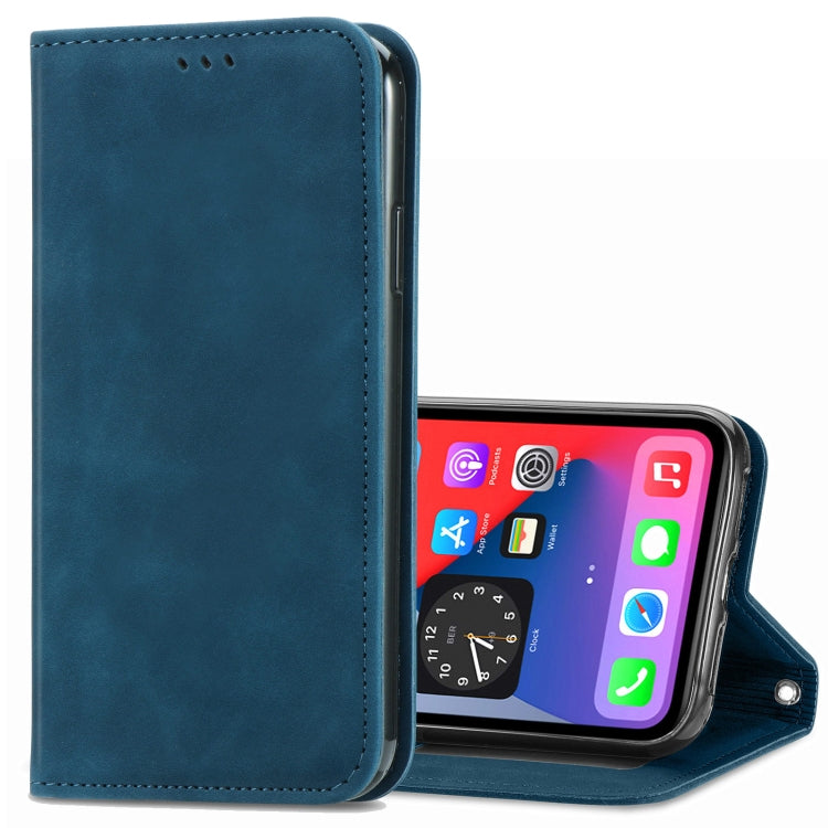 Retro Skin Feel Business Magnetic Horizontal Flip Leather Case with Holder & Card Slots & Wallet & Photo Frame, For iPhone 12 Pro Max, For iPhone 12 / 12 Pro, For iPhone 12 mini