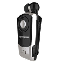 Load image into Gallery viewer, F960 CSR4.1 Retractable Cable Caller Vibration Reminder Anti-theft Bluetooth Headset, Black, White, Silver