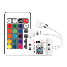 Load image into Gallery viewer, 2 Ways Output LED Strip APP Smart Wifi LED RGB Controller with IR 24Keys Remote Control, 5-24V