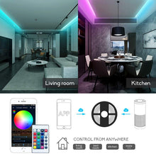 Load image into Gallery viewer, 2 Ways Output LED Strip APP Smart Wifi LED RGB Controller with IR 24Keys Remote Control, 5-24V