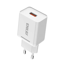 Load image into Gallery viewer, ENKAY Hat-Prince T006-1 18W USB QC 3.0 Fast Charging Travel Charger Power Adapter, EU Plug
