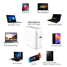 Load image into Gallery viewer, PD-87W 87W PD USB-C / Type-C Notebook Power Adapter for MacBook Pro 15 inch (A1706) / (A1707) / (A1708) / (A1719), EU Plug, US Plug, UK Plug, AU Plug
