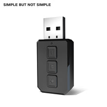 Load image into Gallery viewer, RT02 USB Bluetooth Audio Adapter Receives Transmits 2-in-1 Bluetooth 5.0 Hands-free Talk Car Bluetooth Receiver