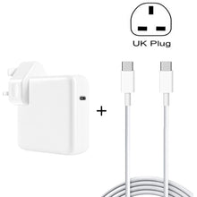 Load image into Gallery viewer, PD-96W 96W PD USB-C / Type-C Laptop Adapter + 2m 5A USB-C / Type-C to USB-C / Type-C Fast Charging Cable for MacBook Pro, EU Plug, US Plug, UK Plug
