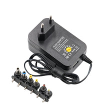 Load image into Gallery viewer, 3V 4.5V 5V 6V 7.5V 9V 12V 2A 2.5A AC DC Adapter Adjustable Power Adapter Universal Charger Power Supply 30W, EU Plug, US Plug