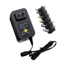Load image into Gallery viewer, 3V 4.5V 5V 6V 7.5V 9V 12V 2A 2.5A AC DC Adapter Adjustable Power Adapter Universal Charger Power Supply 30W, EU Plug, US Plug