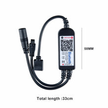 Load image into Gallery viewer, Bluetooth LED RGB Controller with 24 Keys Infrared Controller for 5630 5050 3528 2835 LED Strip, DC 5-24V