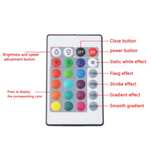 Load image into Gallery viewer, Bluetooth LED RGB Controller with 24 Keys Infrared Controller for 5630 5050 3528 2835 LED Strip, DC 5-24V