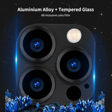 Load image into Gallery viewer, ENKAY Aluminium Alloy + Tempered Glass Camera Lens Cover for iPhone 13 Pro / 13 Pro Max