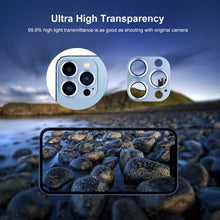Load image into Gallery viewer, ENKAY Aluminium Alloy + Tempered Glass Camera Lens Cover for iPhone 13 Pro / 13 Pro Max