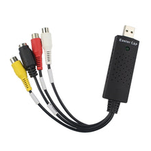 Load image into Gallery viewer, Portable USB 2.0 Video + Audio RCA Female to Female Connector for TV / DVD / VHS Support Vista 64 / win 7 / win 8 / win 10 / Mac OS