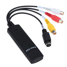 Load image into Gallery viewer, Portable USB 2.0 Video + Audio RCA Female to Female Connector for TV / DVD / VHS Support Vista 64 / win 7 / win 8 / win 10 / Mac OS