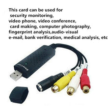Load image into Gallery viewer, Portable USB 2.0 Video + Audio RCA Female to Female Connector for TV / DVD / VHS Support Vista 64 / win 7 / win 8 / win 10 / Mac OS