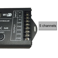 Load image into Gallery viewer, TC421 20A WiFi Programmable 5CH RGB LED Time Controller for Aquarium, Fish Tank, Plant Growth, DC 12-24V
