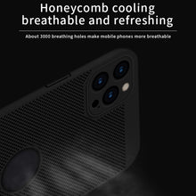 Load image into Gallery viewer, MOFi Honeycomb Texture Breathable PC Shockproof Protective Back Cover Case, For iPhone 12 Pro Max