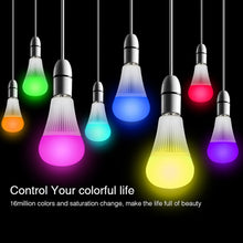Load image into Gallery viewer, FUT012 E27 9W RGB + CCT LED Bulb Light 100V-240V Full Color Remote Control Smart Bulb WiFi 2.4G Wireless