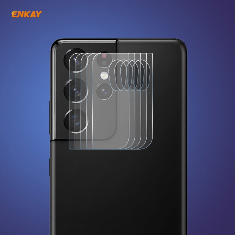 5 PCS ENKAY Hat-Prince 0.2mm 9H 2.15D Round Edge Rear Camera Lens Tempered Glass Film Protector