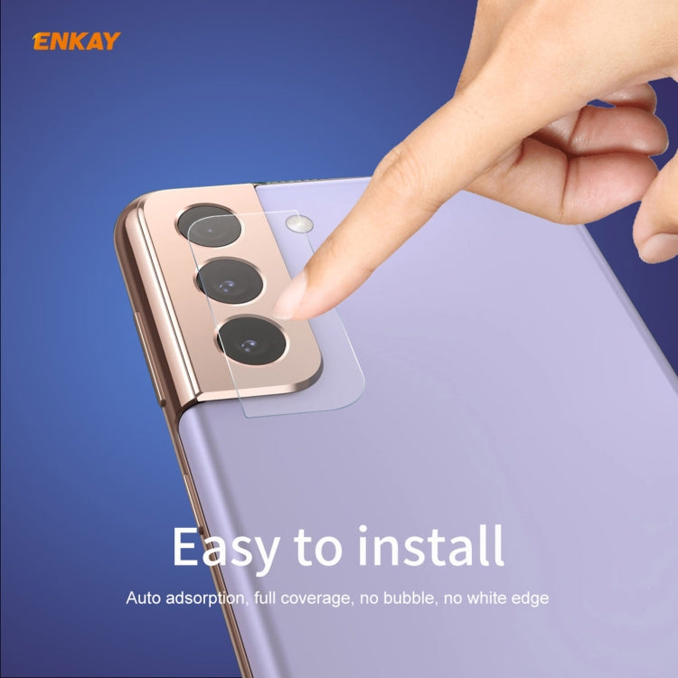 10 PCS ENKAY Hat-Prince 0.2mm 9H 2.15D Round Edge Rear Camera Lens Tempered Glass Film Protector