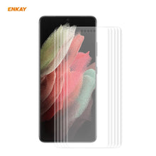 Load image into Gallery viewer, 5 PCS For Samsung Galaxy S21 Ultra 5G ENKAY Hat-Prince 3D Full Screen PET Curved Hot Bending HD Screen Protector Soft Film